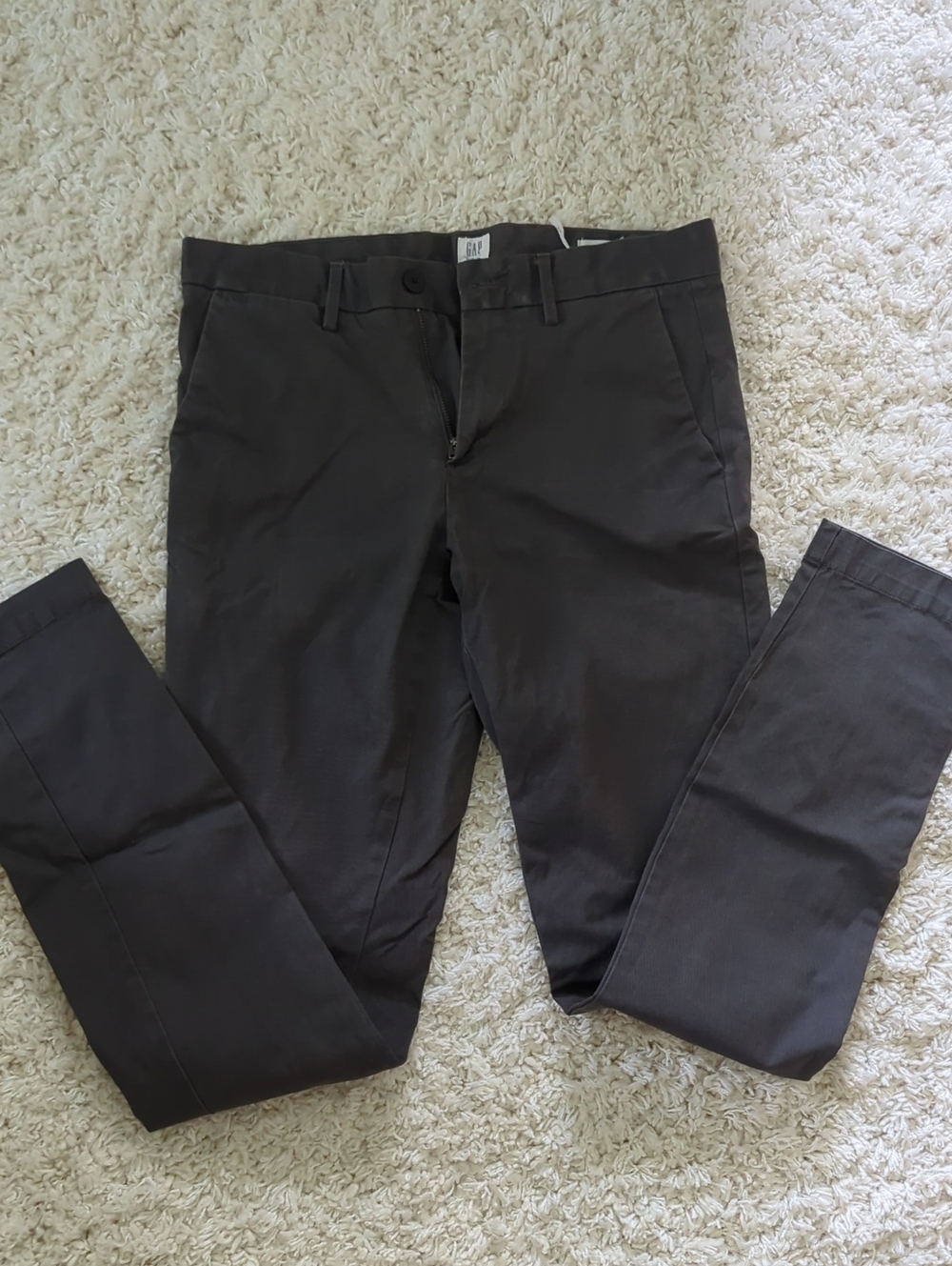 GAP Men’s Slim Chino Pants — Charcoal Gray